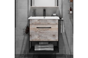 Тумба для комплекта Sanflor Бруклин 60, бетон пайн, экзотик