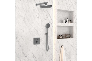 Душевой комплект Vincea Inspire с термостатом темный хром - 3