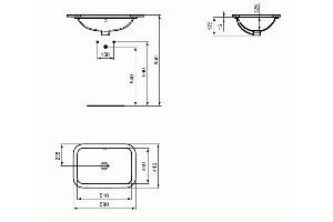 Раковина Ideal Standard Connect 58х41, белый (E506101) - 3