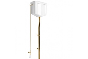 Механизм слива для высокого бачка без трубы Kerasan бронза (754593) - 2