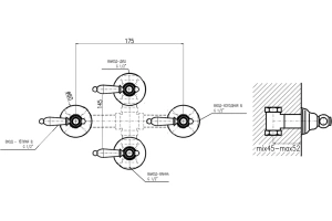 Смеситель для ванны с душем Rav Slezak Morava retro золото - 2