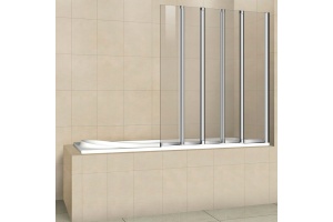 Шторка на ванну Cezares Pratico V5 120/140 C Cr