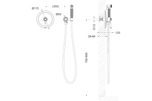 Гигиенический душ Timo Arisa 5309/03SM со смесителем - 2