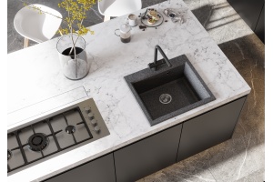 Мойка кухонная Линеа 58 графит - 3