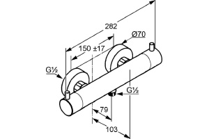 Смеситель для душа Kludi Bozz хром (352030538) - 3