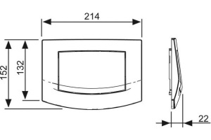 Кнопка смыва TECE Ambia 9240126 хром - 3