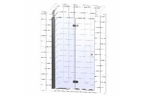 Душевая дверь в нишу Cezares Anima W BS 80 C Cr - 3