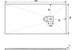 Поддон для душа Good Door Essentia 120х90, с сифоном, белый - 2