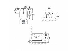 Биде подвесное Jacob Delafon Replay E4834 - 3