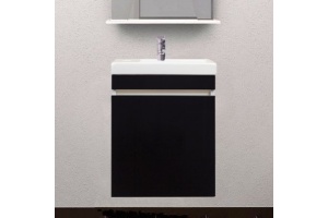 Тумба с раковиной Style Line Compact 40 Люкс, черная