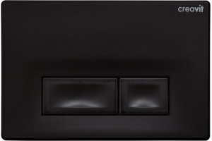 Кнопка смыва Creavit Ore, черный матовый
