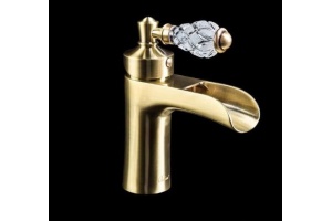 Смеситель для раковины Boheme Vogue crystal бронза (201-CRST)