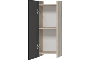 Шкаф-пенал Misty Поло 30 черный матовый - 2