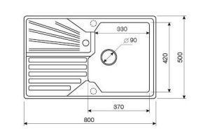Мойка кухонная Lava L5 серая - 3