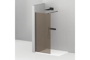 Душевая перегородка Cezares Liberta 90 черный (LIBERTA-L-1-90-120-BR-NERO)