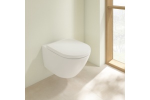 Унитаз подвесной Villeroy & Boch Subway 3.0 4670TSR1 alpin, ceramicplus, сиденье с микролифтом - 2