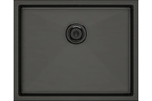 Мойка кухонная Paulmark Next 54 темный хром