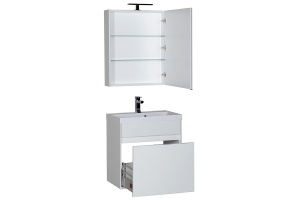 Зеркало-шкаф Aquanet Латина 60 белый - 3