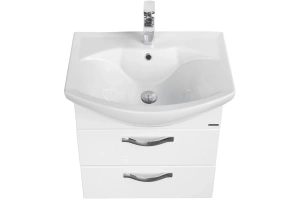 Тумба с раковиной подвесная Aquaton Ария М 50 белый - 3