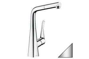 Смеситель для кухонной мойки Hansgrohe Metris нержавеющая сталь (14821800)