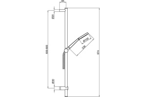 Душевой гарнитур Webert Opera AC0929015 хром - 2