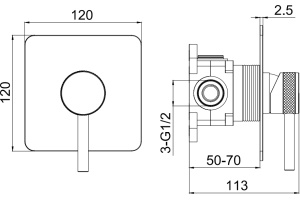 Смеситель для душа Allen Brau Priority хром - 3