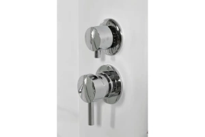 Душевая кабина Deto L 90х90 с гидромассажем, хром (L690GM) - 3