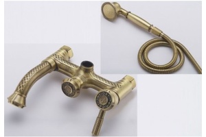 Смеситель Zorg Antic A 200W-BR для ванны с душем - 2