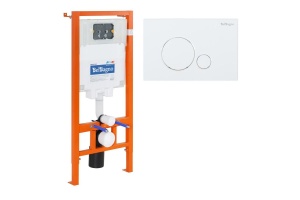 Система инсталляции BelBagno 80 с кнопкой смыва белый