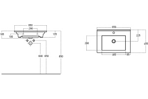Раковина STWORKI 65 9065-KL - 2
