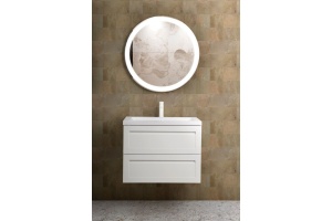 PLATINO База под раковину подвесная с двумя выкатными ящиками, Белый матовый AM-Platino-800-2C-SO-BM-Cer