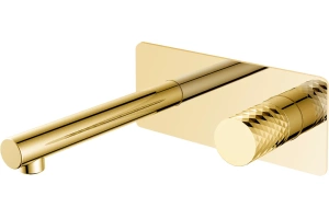 Смеситель для раковины Boheme Stick diamond gold, золото (125-GG)