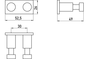 Крючок Emco System 2 (3574 001 00) - 2