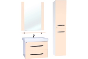 Шкаф-пенал Bellezza Рокко 35 подвесной бежевый универсальный - 2