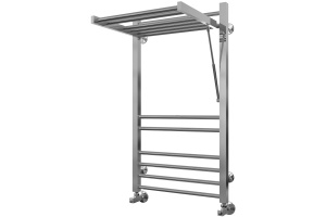 Водяной полотенцесушитель Terminus Валенсия П13 450x860 с полкой Хром