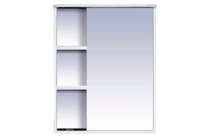 Венера - 55 Зеркало-шкаф прав. со светом белое