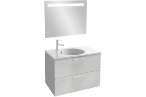 Тумба для комплекта Jacob Delafon Odeon Rive Gauche 80 белый бриллиант, 2 ящика, ручки хром - 2