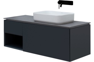 Тумба под раковину Allen Brau Infinity 120 R черный матовый