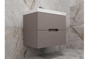 Тумба под раковину Style Line Матис 70 подвесная коричневый - 3