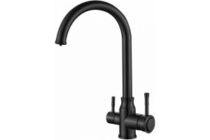 Смеситель Steel Hammer для кухонной мойки SH 763 INOX GRAFIT PVD