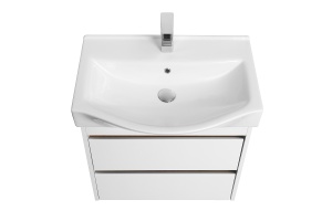 Тумба с раковиной Aquaton Нортон 65 белый глянец - 2