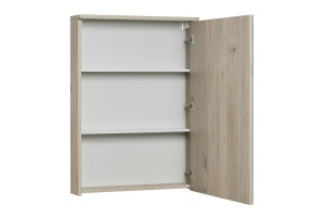 Зеркало-шкаф Aquaton Стоун 60 R с подсветкой светлое дерево - 2