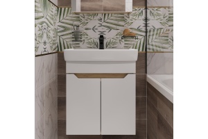 Тумба с раковиной DIWO Архангельск 50 дуб сонома, подвесная