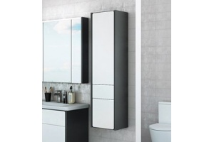 Шкаф-пенал Roca Ronda белый глянец, антрацит, R