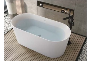 Акриловая ванна Aquatek Ово 180х80 белый с ножками и сливом-переливом (AQ-99880) - 3