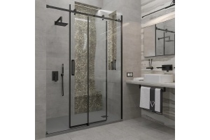 Душевая дверь Veconi Vianno 150, черный (VN74B-150-01-C4)