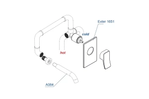 Смеситель для раковины WasserKraft Exter бронза - 3