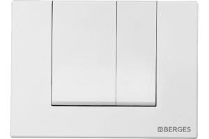 Кнопка смыва Berges Wasserhaus Novum S4 белый, матовый