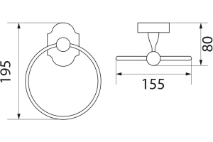 Полотенцедержатель Veragio Stanford VR.STD-7723.CR хром - 2