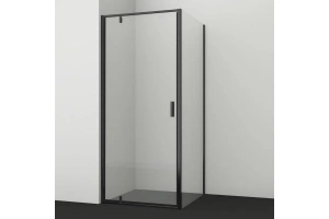 Душевой уголок Wasserkraft Elbe 80x90 профиль черный стекло прозрачное